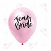 Decoração de festa 12 polegadas Equipe Bride Balão Romântico Adorável Anniversire Round LaTex Ball Diy Hen Night Night Bachelorette Wedding Party De Dhnxh