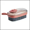 Cleaning Brushes Cleaning Brush Kitchen Cleanings Supplies Matic Filling Device Mtifunctional Plastic Washing Brushes Laundry Shoes Dhdko