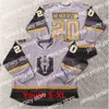 College Hockey trägt Nik1 2011 Jarred Tinordi London Knights Game Worn Jersey 2012 Memorial Cup Photo Match Team Letter Vintage Hockey Jerseys Männer Jugend Frauen