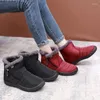 Boots Women مقاوم للماء Snow Plush Warm Winter Shoes for Lightweight Lighted Lights 2022 Ladies Botas Mujer