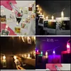 Party Decoration P O Folder Decorative Lamps Night Market Lamp String Led Light Christmas Originality With Clip 8 3Yl N2 Drop Delive Dhemy