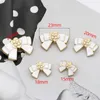 Sevimli Bowknot Camellia DIY Dikiş Düğmeleri Metal Bowknot Giyim Düğmesi Gömlek Kazak Ceket 15/18/20/23/25mm