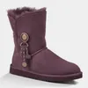 New Australia Classic Warm Boots Womens Mini Half Snow Boot USA GS Winter Full Fur Fluffy Furry Satin Ankle Boots Boots Storlek 36-41