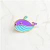 Pins Brooches Enamel Cartoon Sea Shark Whale Brooch Pins Lapel Pin For Women Men Top Dress Co Fashion Jewelry Drop Delivery Dhpme