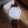 Horloges 2022 Hoge Kwaliteit Merk Mannen Horloges Casual Mode Heren Lederen Band Quartz Horloge Outdoor Sport Blauw 3 kleur
