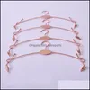 Storage Holders Racks Clothes Hangers With Big Hook Underwear Metal Rose Gold Color Costume Props Racks Bra Torage Holder 1 35Hd E Dhuje