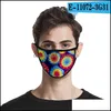 Masques de créateurs Tie Dyed Gaze Masque 3D Tissu de soie de glace anti-poussière Respiration Mascarilla Sport Ski réutilisable lavable suspendus Masque Fas Dhpw4