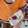 Bolsos de noche Punk Rock Skull Monederos y bolsos Mujer Lolita Metal Heart Y2K Bolsa Feminina Luxury Designer Shoulder Crossbody Underarm Bag