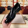 2023 Mens Dress Shoes Designer Office Genuine Leather Flats Male Brand Party Wedding Business Oxfords Size 38-44