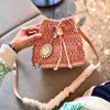 Omuz çantaları kadın kova crossbody messenger klasik süsleme çanta zinciri kapasite moda tasarımcısı bayan cüzdan