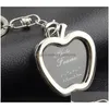 Keychains Lanyards Family Love Picture Keychain P O Frame Key Chain Locket Rings Heart Pendant Bang Hangs For Women Men Fashion Je Dhkp5