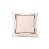Oreiller motif chinois coton lin couverture rayé Patchwork taie d'oreiller maison canapé décoratif chambre Funda Cojin année cadeaux