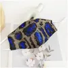 Designer Masks Leopard Print Sequin Face Mask Anti Haze Respirator Reuseable Mascarilla Lady Sun Protection Decoration High Dhgarden Dhyhk