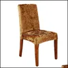 Pokrowce na krzesła wydrukowane krzesła er Big Elastic Seat krzesło ers biuro slipers restauracja bankiet el dom home dekoration 20211230 Drop dhbpj