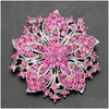 Pinnen broches mode diamant broche kristallen bloemen broches pins boutonniere stick cors sjaal clips bruiloft sieraden drop levering dhfeo