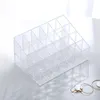 Storage Boxes Transparent Acrylic Makeup Organizer Lipstick Holder Display Rack Case Cosmetic Nail Polish Make Up Organiser Tool