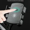 Car Motorcycle Mobile Phone Holder with USB Charger Navigation Bicycle Stand Handlebar or Rearview Mirror Bike Mount Clip Bracket