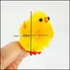 Other Festive Party Supplies 36Pcs Mini Easter Chicks Simation Cute Colorf Baby For Party Egg Bonnet Decoration 164 N2 Drop Delive Dhrlc