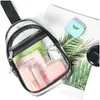 Inne torby Clear Sling Stadium Appd Mały plecak klatki piersiowej Crossbody dla mężczyzn Kobiety Czarne dostawa Pvc Pvc Clear Sport Waterproof Worbroof Bag