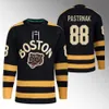 Camisa Boston Brad Marchand Bruin 100º Centenário Linus Ullmark Matthew Poitras Jeremy Swayman David Pastrnak Milan Lucic Jake DeBrusk Camisetas Charlie Coyle