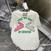 Women's T-Shirt designer G 2023 new cartoon bunny brushed half sleeve fashion round neck versatile loose short T-shirt women 5DIX