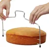 Backformen Werkzeuge Einstellbare Draht Kuchen Slicer Leveler Edelstahl Pizza Teig Cutter Trimmer Küche Zubehör Schicht Backen