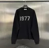 New Oversized Men Hoodies 고품질 1977 몰려들 100% 면 스웨터 느슨한 커플 탑 패션 힙합 까마귀