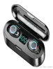 1st F9 Mini Wireless Headset Bluetooth 50 TWS Hörlurar Hifi inear Sports Running Hörlurar för iPhone Samsung Huawei