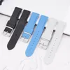 Watch Bands Curved End 20mm Rubber Strap Suitable For Moon Colorful Watchband Fashion Acessories