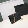 高級デザイナーの女性ショルダーバッグハンドバッグ本物の革のバッグハンドバッグ女性オリジナルボックスメッセンジャークロスボディ財布財布チェーンキャビア