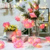 Ghirlanda per bouquet a fiore artificiale con fiore di rosa ad alimentazione USB/batteria per il matrimonio per le vacanze Decorazione della festa di Natale di San Valentino