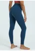 20 färger Sportleggings Dam Stretch Snabbtorkande Svarta Yogabyxor Träningsbyxor Gymnastikbyxor Hög midja Leggings lu-06 Byxor