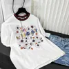 Women's T-Shirt designer Mini High Edition G limited Valentine's Day flower knock collar round neck short sleeve half T-shirt high end women's wear TPHJ