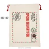 Рождественские украшения 50 шт. Canvas Candy Cane Santa Sacks Sacks Bag Свадьба Свадебная вечеринка детские игрушки клауус подарки на заказ