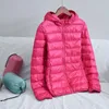 Женские девчонки Parkas Женщины 90% белая утиная куртка осень женская ультра -светлые куртки Слим сплошной с длинным рукавом 221125