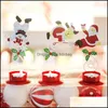 Party Decoration 3 Styles Cute Candle Holders Alloy Anta Claus Snowman Deerlet Candlesticks Coloured Ding Candelabrum Ornament Of Ch Dhmya