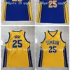 College Basketball Wears Top Quality 1 Derrick 25 Rose Jersey Simeon High Movie College Basketball Jerseys Blue Yellow 100% Stiched Size S-XXL