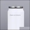 Tumblers Sublimation Cola Can Diy 450Ml Botella de agua en Bk Vasos de forma de acero inoxidable de doble pared Vacío insado con 148 K2 D Dhgoa