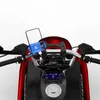 Bil Universal Aluminium Bicycle Motorcykeltelefonhållare med USB Charger Styrbar Mirror Mobiltelefon Hållare Motorcykel Moto Motor