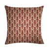 Coussin / Oreiller Décoratif Oreiller Style Abstrait Géométrique Européen Et Américain Géométrie Rouge Er Maison Décorations De Noël Carré Pi Dhjzh