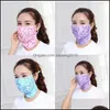 Designer-Masken Sommer-Gesichtsmaske Nackenschutzmasken Atmung Mund Atemschutzmasken Lady Printing Sunsn Haushalt Schutz 2 4Gy Uu Dhsc9