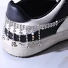 Tobilleras 2022 novedosos diamantes de imitación en forma de corazón cadena de zapatos decoración joyería para mujeres DIY cristal borla tobillera cadenas zapatillas Accesorios