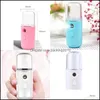 Other Household Sundries Nanometer Spray Bottles Usb 30Ml Tank 250Mah Battery Face Moisture Water Supply Instrument Mini Women Hold Dhjam