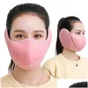 Maschere di design Maschera per il viso di moda Colori puri Benda aperta Stile Maschere per la bocca del naso dell'orecchio Sport Mascherine antipolvere antivento 5 Dhgarden Dhgoy