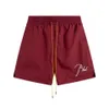 Men's Plus Size Shorts with cotton printing and embroidery Triangle iron 100% replica of European sizeCotton sm2r