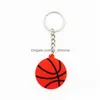 Key Rings Sport Basketball Football Baseball Beach Ball Key Rings Keychain Holder Handbag Hangs Fashion Jewelry Drop Delivery Dhdih