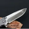 High-end taktisk vikkniv D2 St￥lblad G10TC4 Titanlegering Handtag Utomhusjakt Sj￤lvf￶rsvar ￖverlevnad Stripping Skinning r￤ddningsficka Knivar