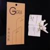 Оптовая индивидуальная печать Universal Mobile Phonle Plind Plant Box High Grade Kraft Paper Tempered Glass Plamping Box A340