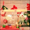 Kerstdecoraties Familie Energie Saving Lamp String Kerst Tree Elk Santa Claus Patroon Indoor Festival Modellering Gekleurde Ligh Dhrwj