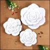 Decorative Flowers Wreaths Artificial Diy Paper Flower 20Cm 30Cm 40Cm Fake Rose Flowers Bedroom Wall Wedding Party Decor P Ography Dhwmo